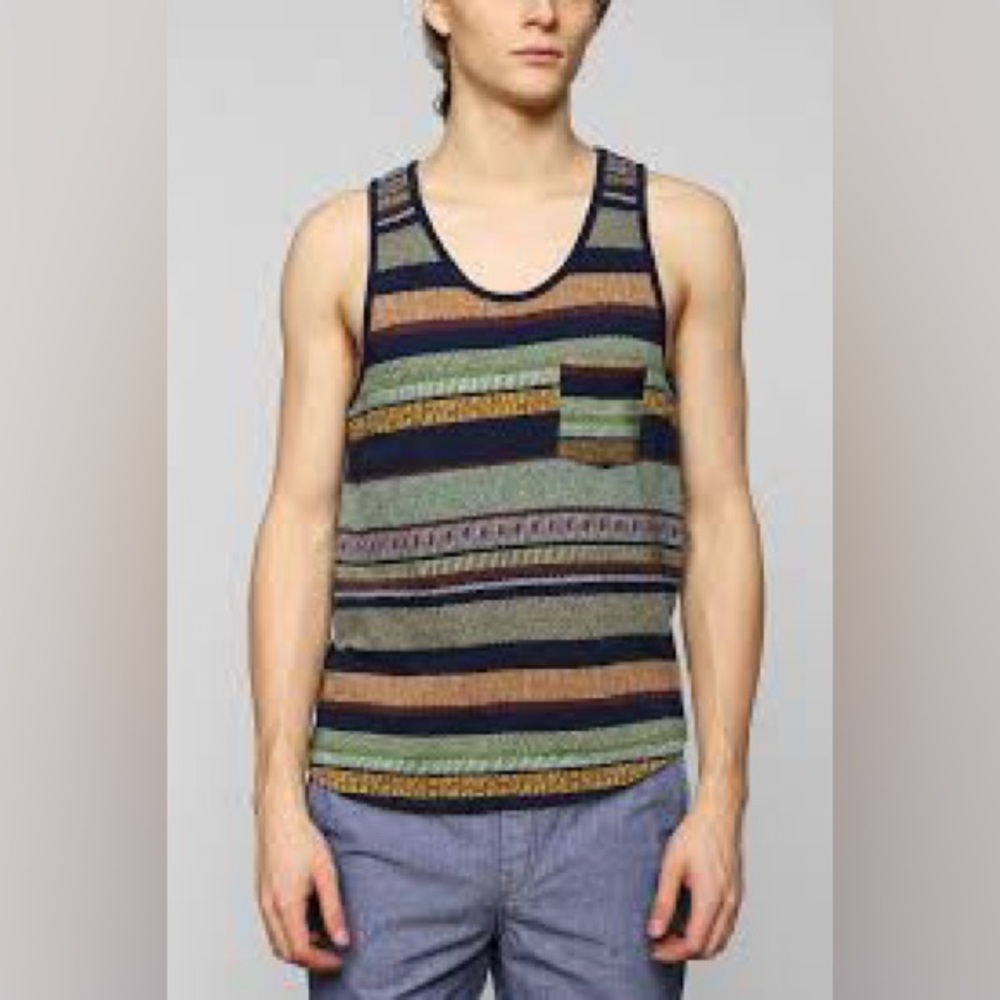 Koto | Striped Multicolor Men's Tank Top